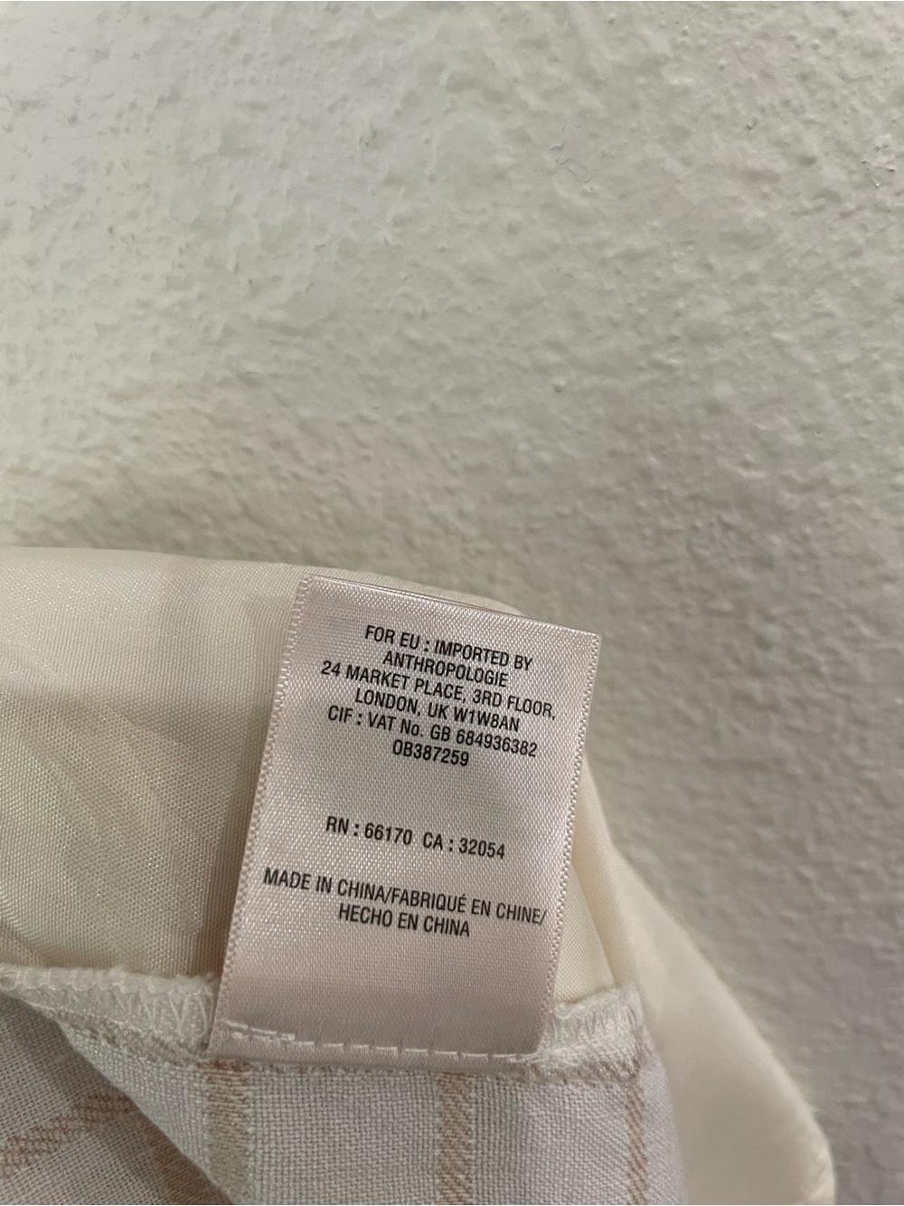 Anthropologie Wide Leg Linen Blend Pants Embroidered Cropped Boho Neutral - Picture 6 of 8